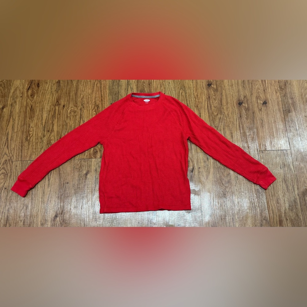 Vintage, Old Navy, Women’s, Long Sleeve, Cotton, Red Shirt, Size Small